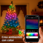 Luces navideñas inteligentes USB RGBIC conexión Bluetooth
