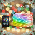 Luces navideñas inteligentes USB RGBIC conexión mediante Bluetooth